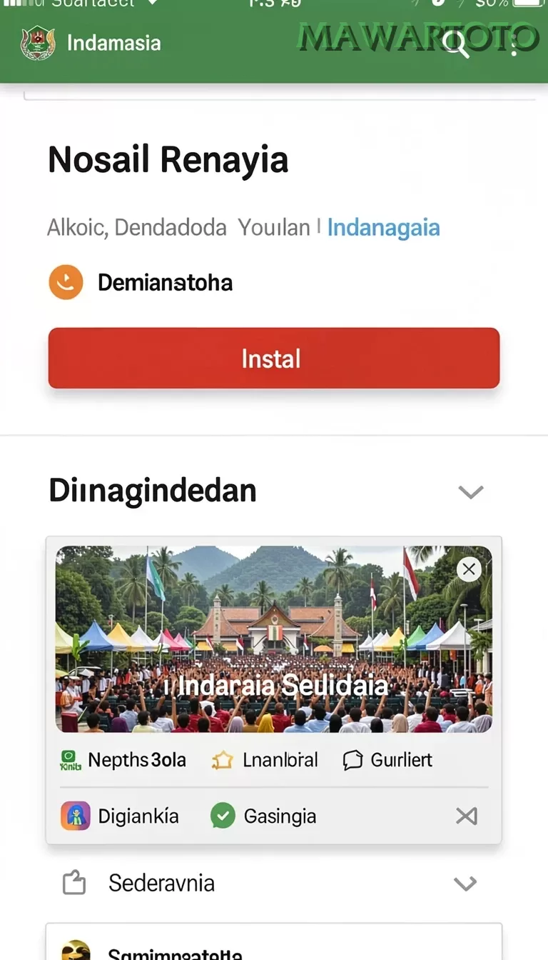 Cuplikan layar RP667 — halaman utama